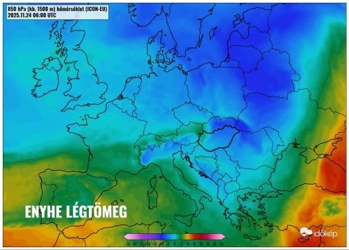 Enyhébb levegő érkezik