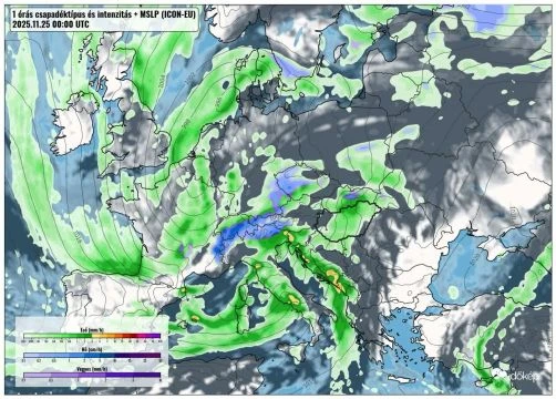 Újabb mediterrán ciklon hoz kiadós esőzést