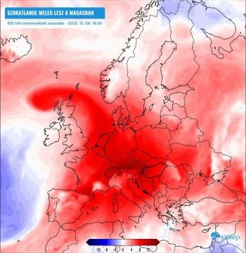 Dől a meleg Európába a magasban