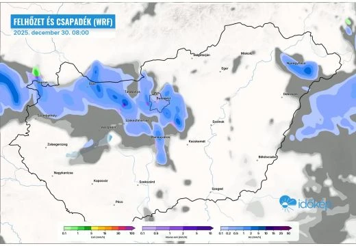 Újabb hidegfront jön elszórt hózáporokkal