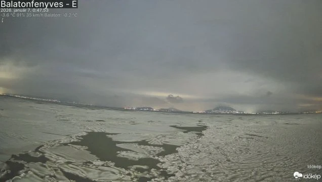 Jégtetrisz - elkezdett befagyni a Balaton, zajlik a jég