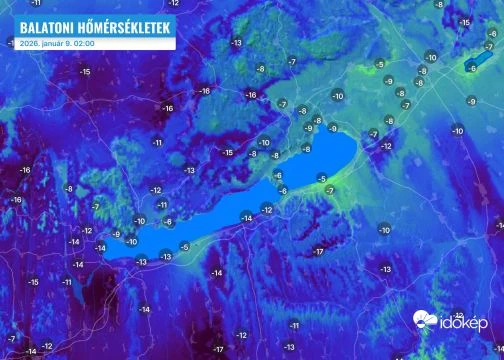Kemény fagyok gondoskodtak a Balaton befagyásáról