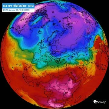 Szibériai eredetű légtömeg árasztja el Európát