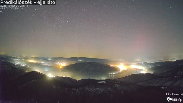 Négy felvonásban jött a sarki fény kedd este, éjszaka