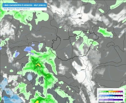 Csapadék érkezik több hullámban