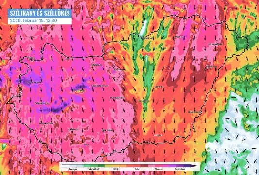 Viharos szél fog tombolni vasárnap
