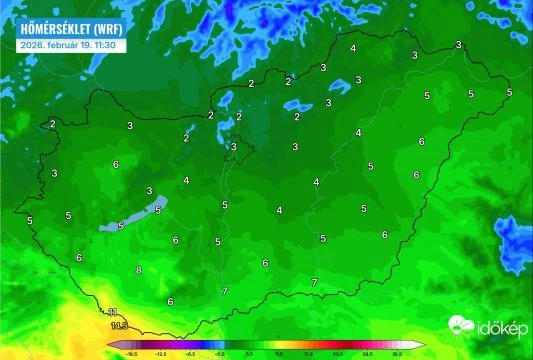 15 fokos kontrasztot hozhat a mediterrán ciklon