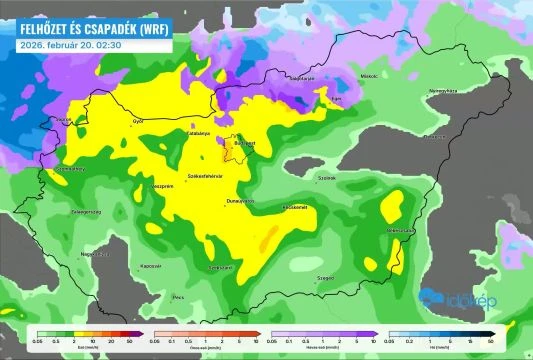 Esőt, havat is hoz a mediterrán ciklon