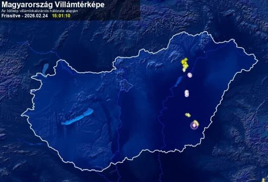 Zivatarok szórták a villámokat keleten