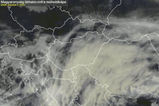 Vastagabb fátyolfelhőzet lebeg felettünk